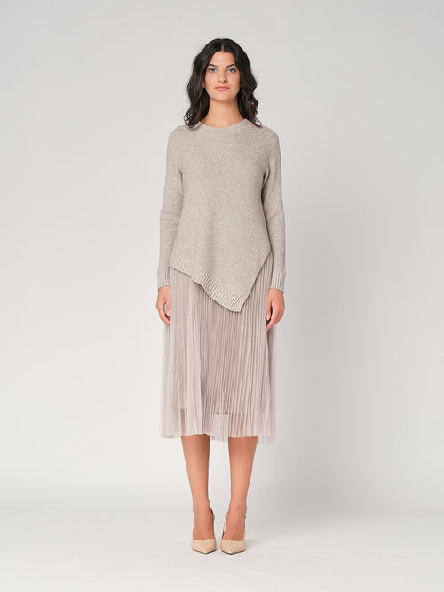 Abito plisse con maglia