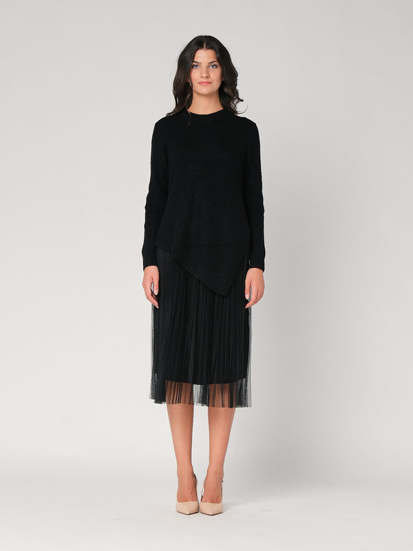 Abito plisse con maglia