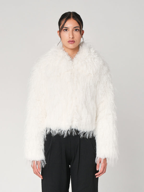 Pelliccia con filo lurex