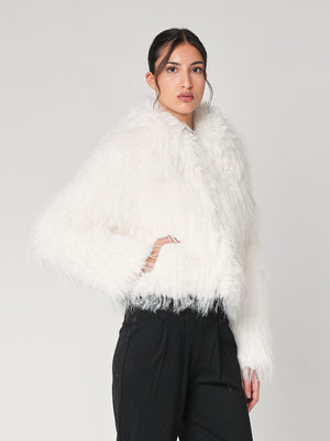 Pelliccia con filo lurex