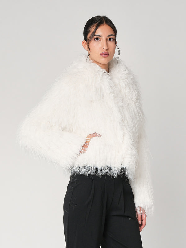 Pelliccia con filo lurex