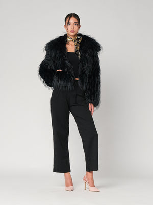 Pelliccia con filo lurex