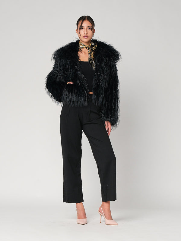 Pelliccia con filo lurex