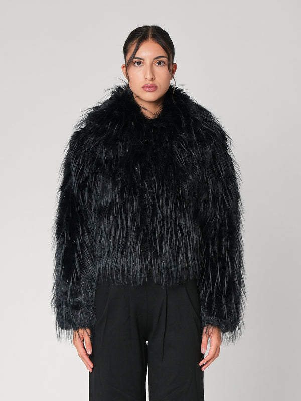 Pelliccia con filo lurex