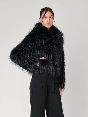 Pelliccia con filo lurex