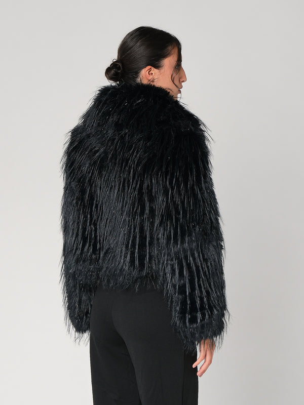 Pelliccia con filo lurex