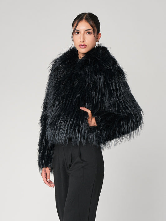 Pelliccia con filo lurex