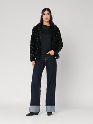 Giubbino con paillettes