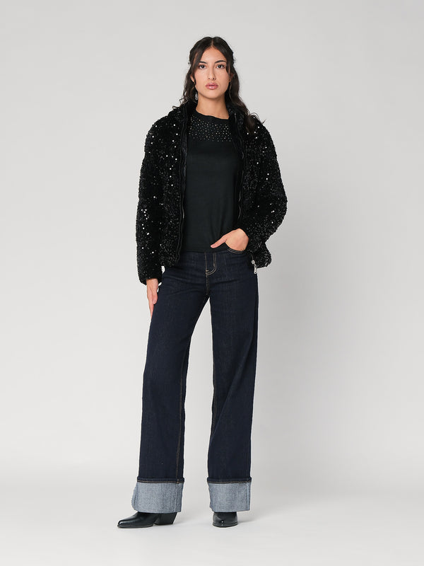 Giubbino con paillettes