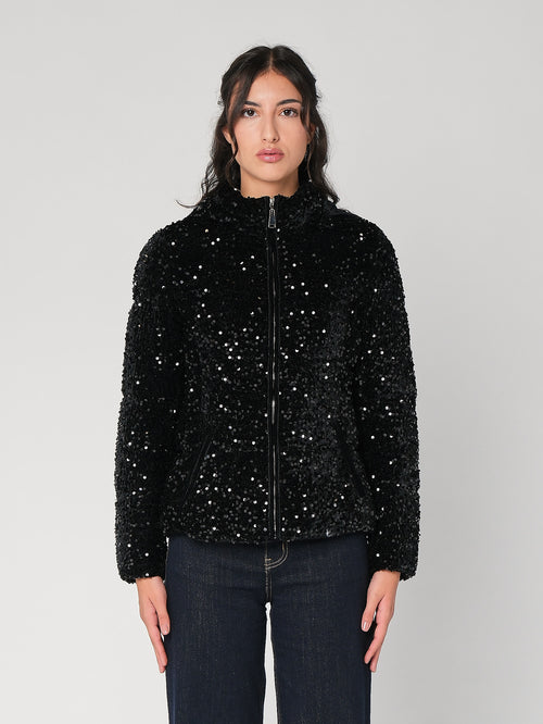 Giubbino con paillettes