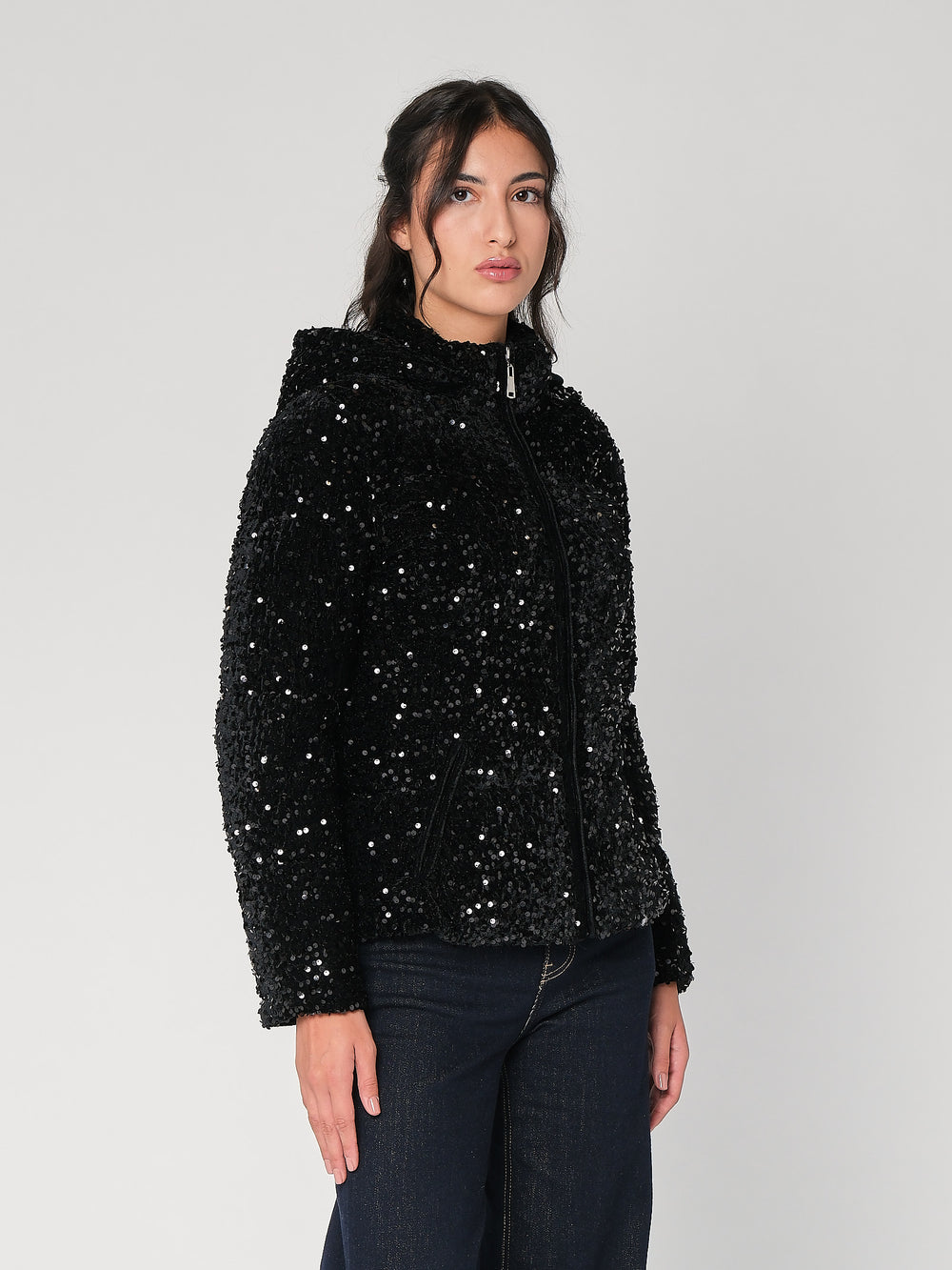 Giubbino con paillettes