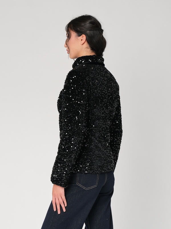Giubbino con paillettes