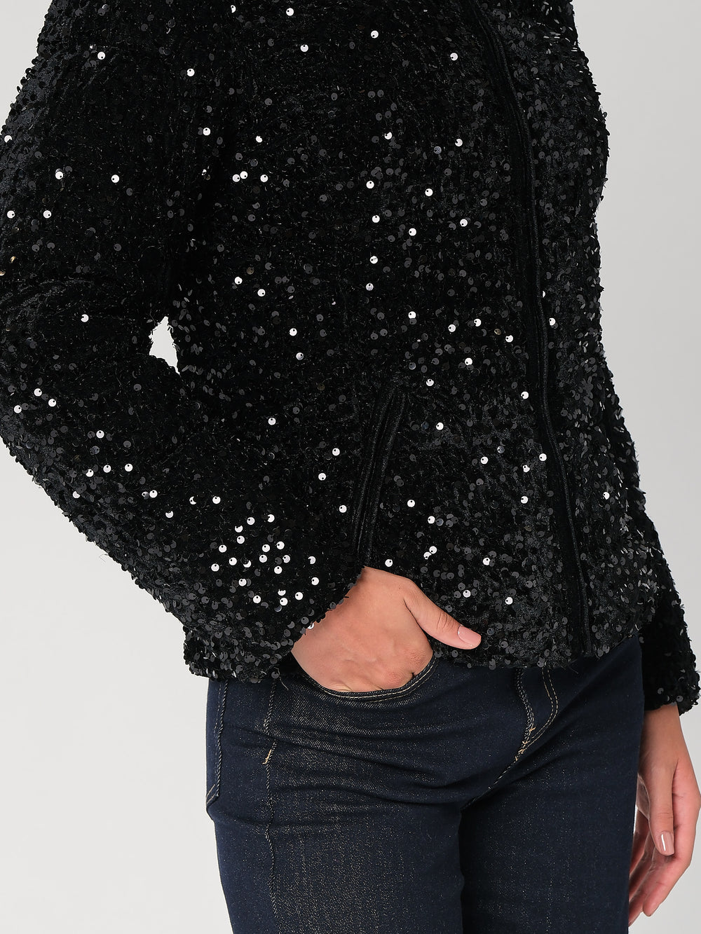 Giubbino con paillettes