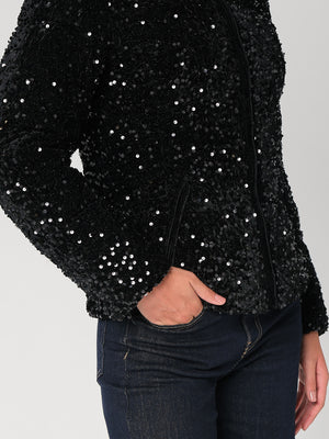 Giubbino con paillettes