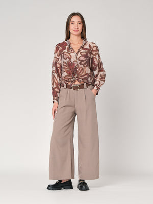 Camicia fantasia collo coreana