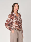 Camicia fantasia collo coreana