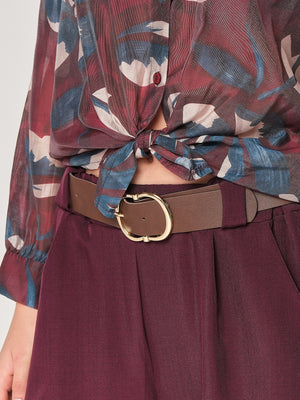 Camicia fantasia collo coreana