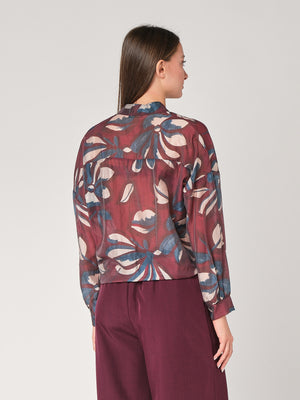 Camicia fantasia collo coreana