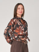 Camicia fantasia collo coreana