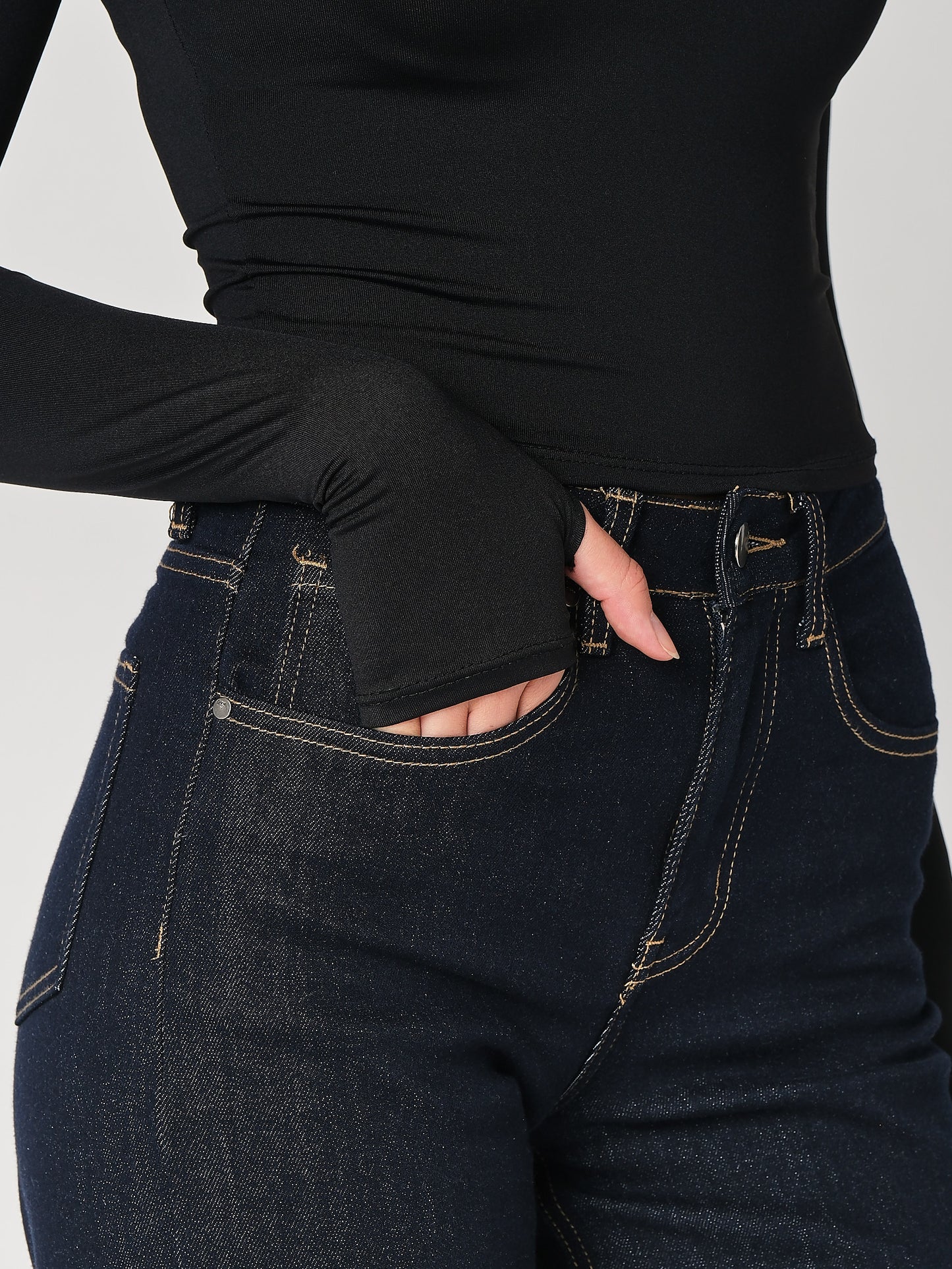 Top collo arricciato