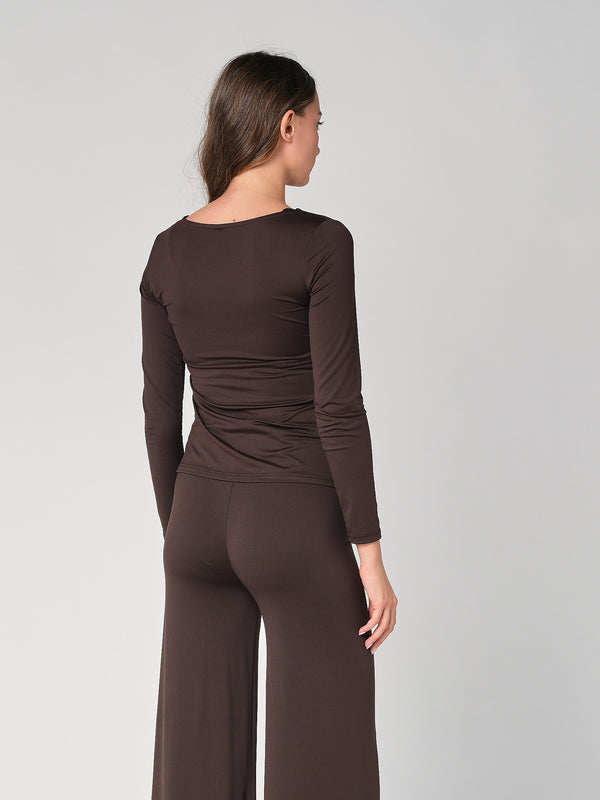 Maglia arricciata davanti