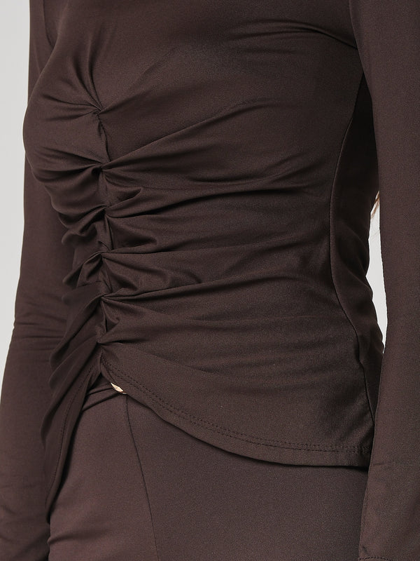 Maglia arricciata davanti
