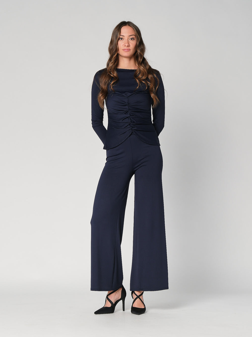 Pantalone a zampa con gioiello