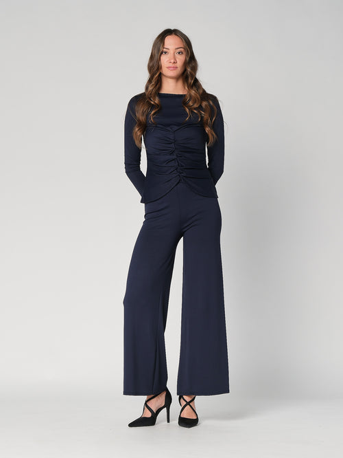 Pantalone a zampa con gioiello