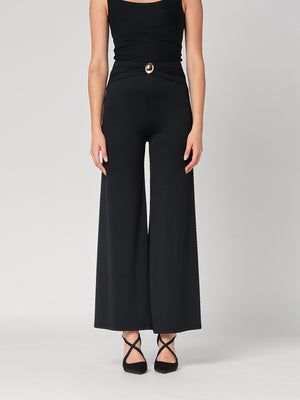 Pantalone a zampa con gioiello