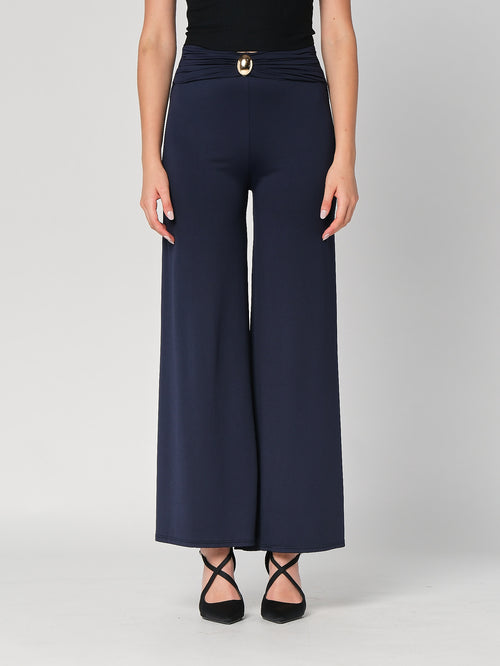 Pantalone a zampa con gioiello
