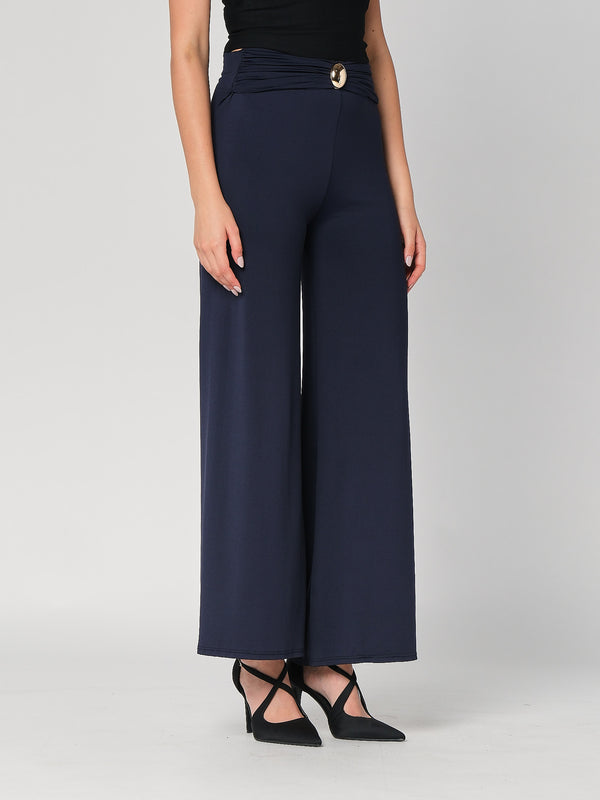 Pantalone a zampa con gioiello