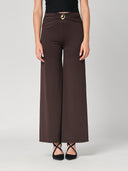 Pantalone a zampa con gioiello