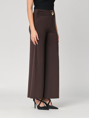Pantalone a zampa con gioiello