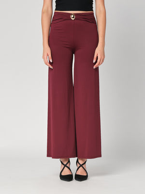 Pantalone a zampa con gioiello