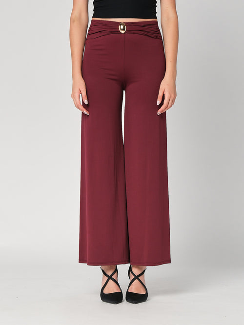 Pantalone a zampa con gioiello