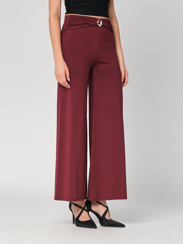 Pantalone a zampa con gioiello