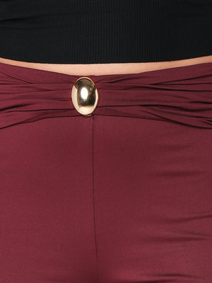 Pantalone a zampa con gioiello