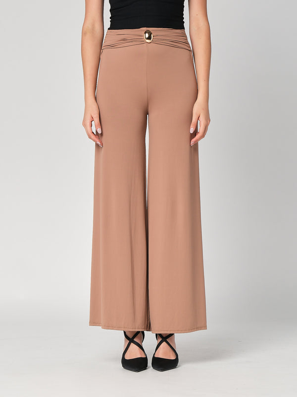 Pantalone a zampa con gioiello