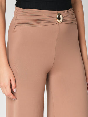 Pantalone a zampa con gioiello