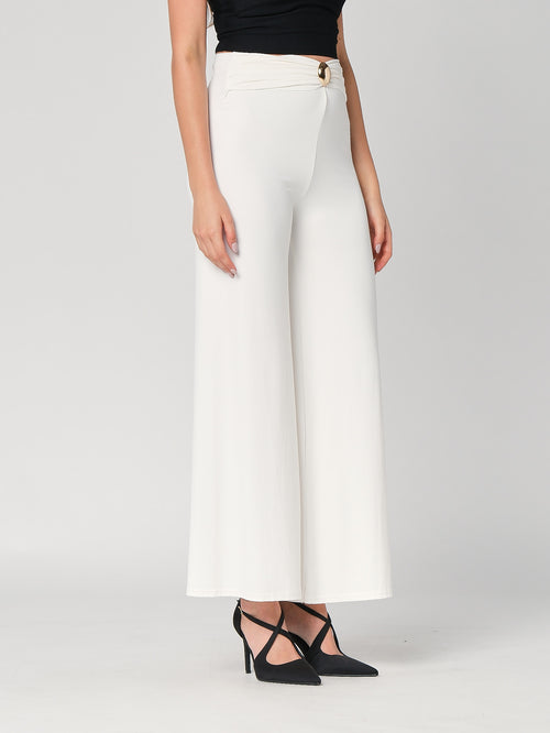 Pantalone a zampa con gioiello