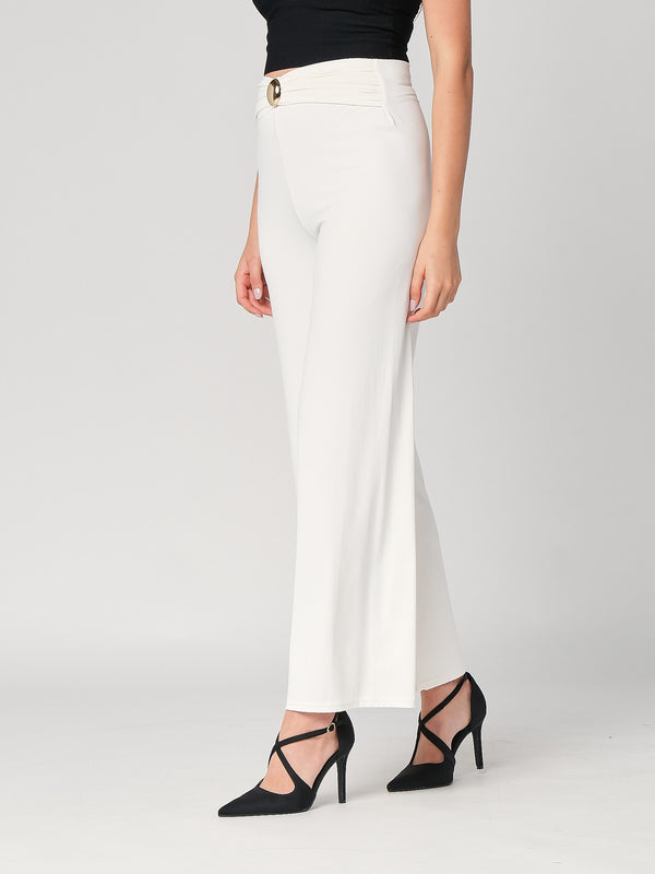 Pantalone a zampa con gioiello