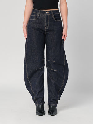 Jeans gamba larga