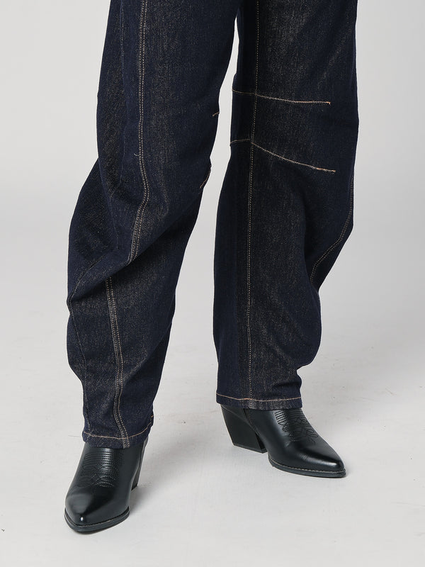 Jeans gamba larga