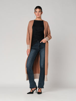 Cardigan lungo con tasche