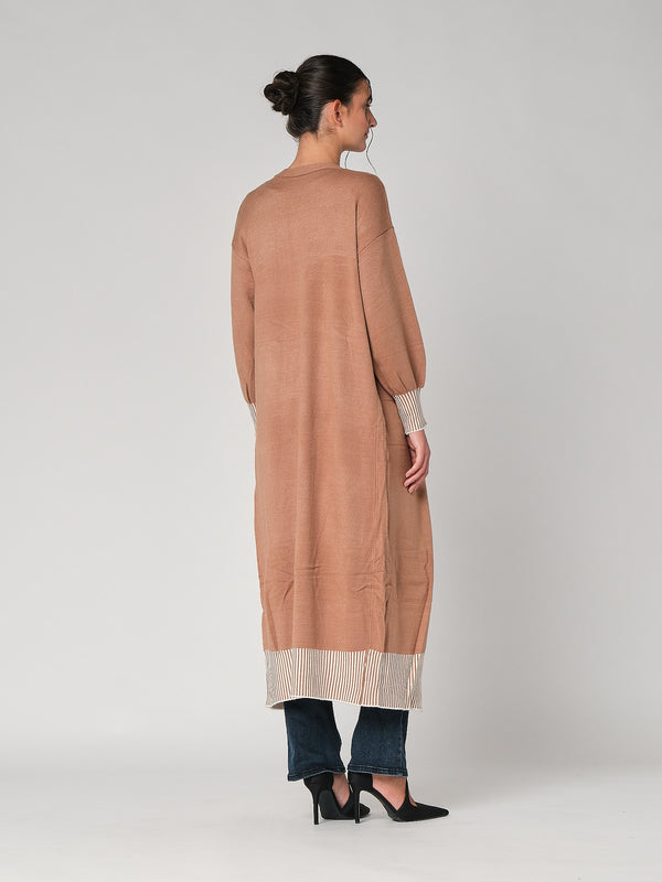 Cardigan lungo con tasche