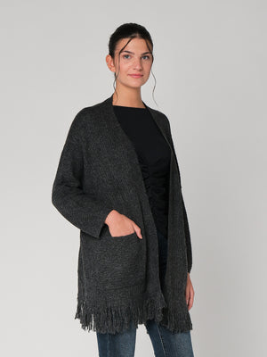Cardigan con frange