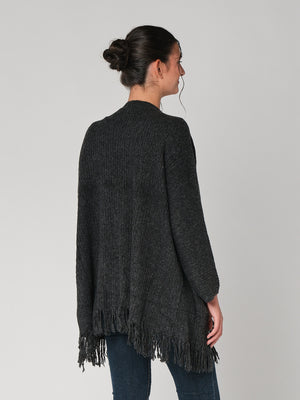 Cardigan con frange