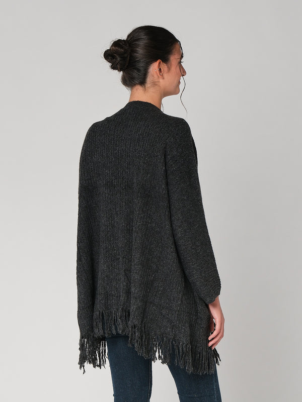 Cardigan con frange