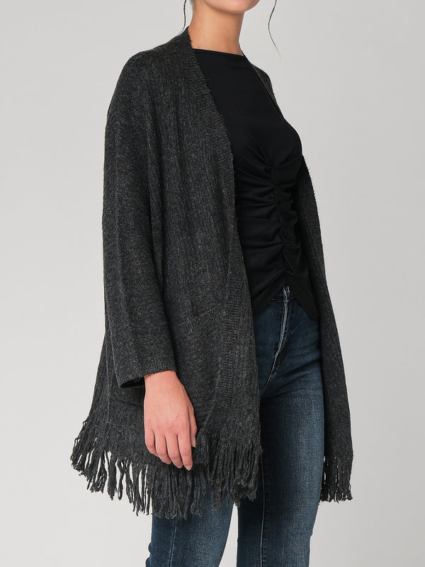 Cardigan con frange
