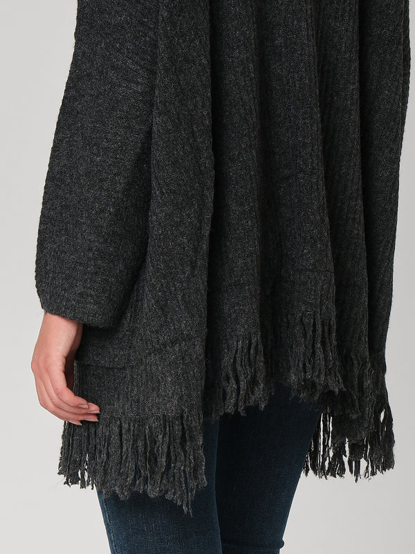 Cardigan con frange